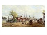 Camden and Amboy Railroad Fine Art Giclee Poster Print by Edward Lamson Henry, 24x18