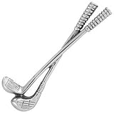 Forzieri Golf Silver Plated Tie Clip