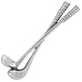 Forzieri Golf Silver Plated Tie Clip