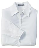 NEW Port Authority Signature - Ladies Slim Placket Polynosic Shirt White-1X