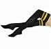 BLACK TEAM BETSEY JOHNSON OVER THE KNEE SOCKS