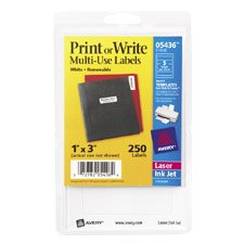 Multi-Use Labels- 1x3"(3 Packs) by Avery