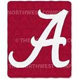  : Alabama Crimson Tide Fleece NCAA Blanket (031 Series) by Northwest (50""x60"")
