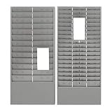MMF27018JTRGY Time Card/Ticket Message Rack, 12/36/54 Pocket, Gray