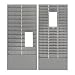 MMF27018JTRGY Time Card/Ticket Message Rack, 12/36/54 Pocket, Gray