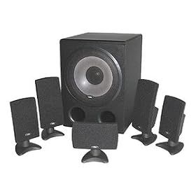 Click here to buy Cyber Acoustics CA-5001WB 5.1 Digital Ready Sub sat. Sys by Cyber Acoustics.