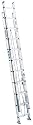 Werner D1340-2 250-Pound Duty Rating Aluminum Flat D-Rung Extension Ladder, 40-Foot