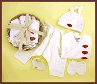 Sckoon Organic Cotton Baby Kimono Top Hanabi
