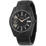 Fossil Mens Metal Dress Watch - Black IP - Twist Series by Fossil