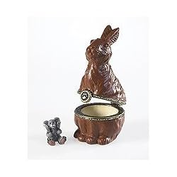 Boyds Uncle Bean's Treasure Box ~ Pascal's Chocolate Bunny with Sweet-Tooth McNibble