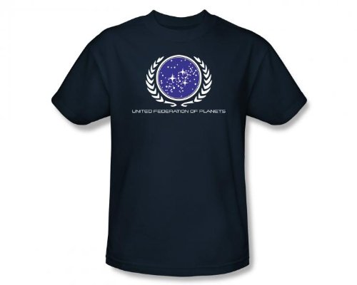 Star Trek United Federation Logo Enterprise Sci Fi TV Show T-Shirt Tee
