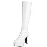 Amazon.com提供 Apparel & Shoes Online Shop Ranking 3671. Funtasma by Pleaser Women's Halloween EXOTICA-2000,White Stretch Patent,9 M