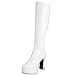 Funtasma by Pleaser Women's Halloween EXOTICA-2000,White Stretch Patent,8 M