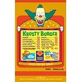 Simpsons Krusty Burger Menu Keyring