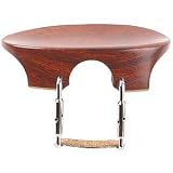 Flat Flesch 3/4 - 4/4 Violin Chinrest - Rosewood with Standard Bracket