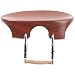 Flat Flesch 3/4 - 4/4 Violin Chinrest - Rosewood with Standard Bracket