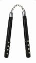 Valor Nunchaku 12" Black Rd w/studs