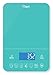 Ozeri Touch III 22 lb (10 kg) Digital Kitchen Scale with Calorie Counter in Tempered Glass, Teal Blue