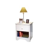Starlight White 1- Drawer Nightstand