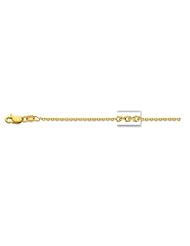 14k Solid Gold Yellow Cable Link Chain Necklace 1.5mm 20"