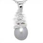 14K white gold Fresh Bella Freshwater cultured pearl pendant