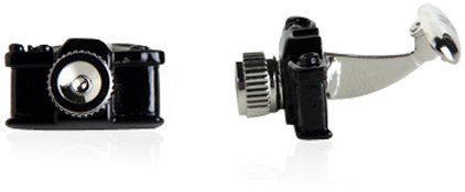 Black Camera Cufflinks With Gift Box