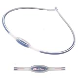 Phiten Titanium Necklace Sport: Color-Clear Pink Line, Size-small (17")
