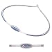 Phiten S-Type Silicone Titanium Rakuwa Necklace - Pink - 17