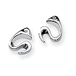 Diamond and Sterling Silver Earrings