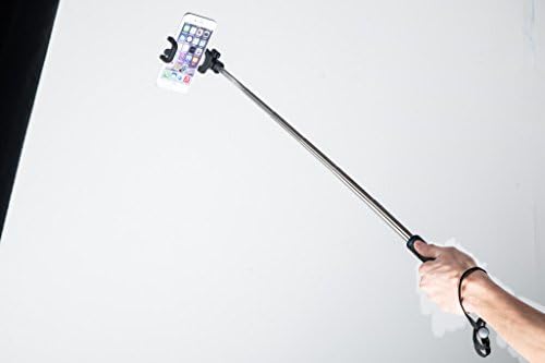 Green House-Selfie Stick with Bluetooth Remote Button Self Portraits Pole for Android/IOS System