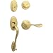 Schlage FA360 WKF 505 AND Wakefield Single Cylinder Handleset with Andover Knob Inter...