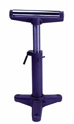 Palmgren 70141 MSH14 Adjustable 23-Inch to 38-Inch Tall Pedestal Roller Stand with 14-Inch Roller