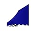Awntech 8-Feet Nantucket Window/Entry Awning, 56-Inch Height by 48-Inch Diameter, Bright Blue