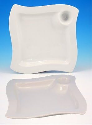 THE MAGIC PLATE: Plain White - Set of 6 Plates