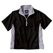 Men's Ace Short Sleeve Windshirt For the Golf Enthusiast (Black/White Sand)
