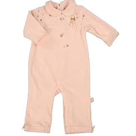 Pooh Baby Girl & Boy Textured Velour Coverall