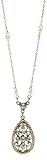 1928 Bridal Vintage Elegant Filigree Teardrop Necklace 1928 Bridal Vintage Elegant Filigree Teardrop Necklace