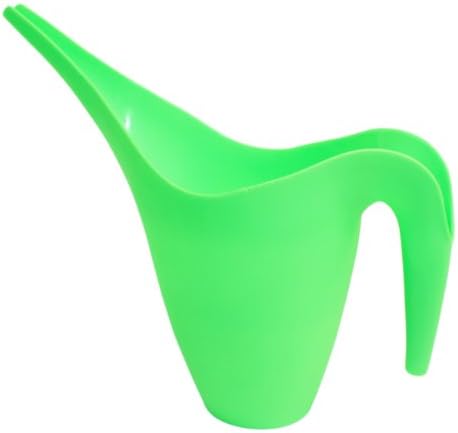 Home and Garden Elegant Plant Watering Can, Durable Plastic, 1.5 Quart Capacity (GREEN)