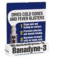 Click here to buy Banadyne-3, Maximum Strength Cold Sore and Fever Blister Treatment - 0.25 oz by Banadyne-3.