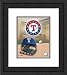 Framed Logo/Cap Texas Rangers Photograph