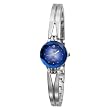 Armitron Women's 75-2967BLU NOW Silver-Tone Diamond Accent Bangle Bracelet Watch