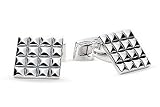 Cufflinks: Sterling Silver Textured