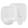 Corelle Square Pure White 30-Piece Dinnerware Set, Service for 6