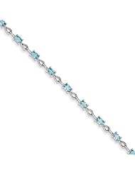 Sterling Silver Blue Topaz Bracelet