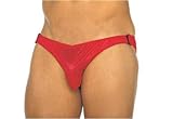 Men's Velcro Side Brief. Sizes Small Medium Large X-Large in Black, Red, Royal or White.