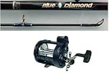 Okuma Convector 20D / Blue Diamond Trolling Rod Combo Rod: 8' Heavy (BDC 802H)