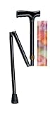 `Folding Cane Pistol Grip Adj. Rainbow Design 32-37 Lightweight and fold automatically * Adjustab