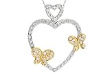 10KT Gold 0.34ct. Heart Diamond Pendant