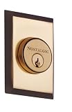 Nostalgic Warehouse BN60-NYKDB-AB New York Deadbolt, Single Cylinder, Antique Brass