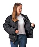 Ultra Force Black MA-1 Flight Jacket W/black Lining